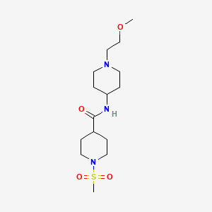 N-(1-(2-methoxyethyl)piperidin-4-yl)-1-(methylsulfonyl)piperidine-4-carboxamide