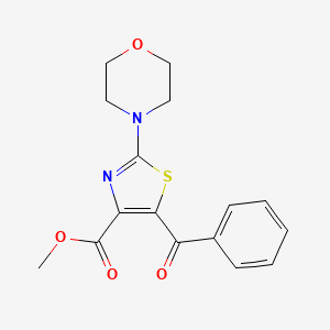 molecular formula C16H16N2O4S B2689183 Methyl 5-benzoyl-2-morpholin-4-yl-1,3-thiazole-4-carboxylate CAS No. 2185849-66-3