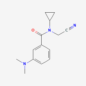N-(cyanomethyl)-N-cyclopropyl-3-(dimethylamino)benzamide