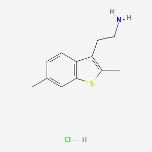2-(2,6-Dimethyl-1-benzothiophen-3-yl)ethanamine;hydrochloride