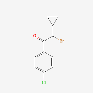 molecular formula C11H10BrClO B2689205 2-Bromo-1-(4-chlorophenyl)-2-cyclopropylethanone CAS No. 2007908-49-6