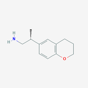 molecular formula C12H17NO B2689208 (2R)-2-(3,4-Dihydro-2H-chromen-6-yl)propan-1-amine CAS No. 2248175-03-1