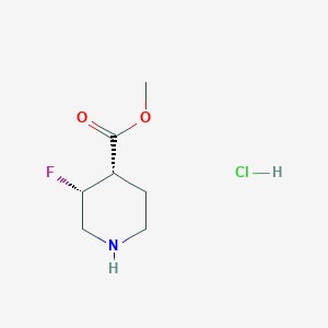 Methyl (3R,4S)-3-fluoropiperidine-4-carboxylate;hydrochloride