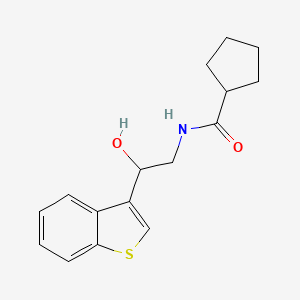 N-(2-(benzo[b]thiophen-3-yl)-2-hydroxyethyl)cyclopentanecarboxamide