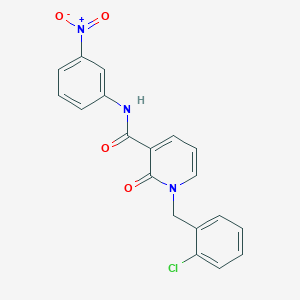 molecular formula C19H14ClN3O4 B2689236 1-(2-氯苄基)-N-(3-硝基苯基)-2-氧代-1,2-二氢吡啶-3-甲酸酰胺 CAS No. 941952-52-9