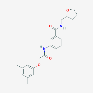 molecular formula C22H26N2O4 B268924 3-{[(3,5-dimethylphenoxy)acetyl]amino}-N-(tetrahydro-2-furanylmethyl)benzamide 