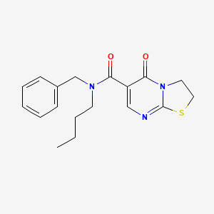 molecular formula C18H21N3O2S B2689245 N-苄基-N-丁基-5-氧代-2,3-二氢-[1,3]噻唑并[3,2-a]嘧啶-6-甲酰胺 CAS No. 497072-63-6