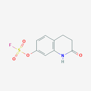 molecular formula C9H8FNO4S B2689266 7-Fluorosulfonyloxy-2-oxo-3,4-dihydro-1H-quinoline CAS No. 2411253-57-9