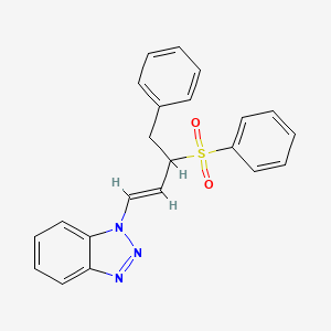 1-[(E)-3-(benzenesulfonyl)-4-phenylbut-1-enyl]benzotriazole