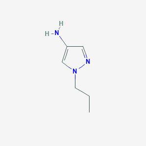 molecular formula C6H11N3 B2689275 1-propyl-1H-pyrazol-4-amine CAS No. 1006483-43-7; 1390654-83-7