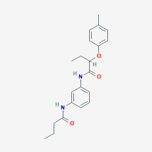 N-[3-(butyrylamino)phenyl]-2-(4-methylphenoxy)butanamide