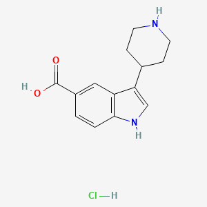 3-(piperidin-4-yl)-1H-indole-5-carboxylic acid hydrochloride