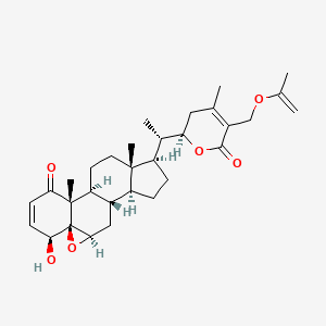 molecular formula C30H40O7 B2689308 27-O-acetyl-withaferin A CAS No. 1214886-35-7