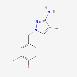 1-[(3,4-Difluorophenyl)methyl]-4-methylpyrazole-3-ylamine