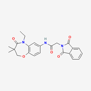 2-(1,3-dioxoisoindolin-2-yl)-N-(5-ethyl-3,3-dimethyl-4-oxo-2,3,4,5-tetrahydrobenzo[b][1,4]oxazepin-7-yl)acetamide
