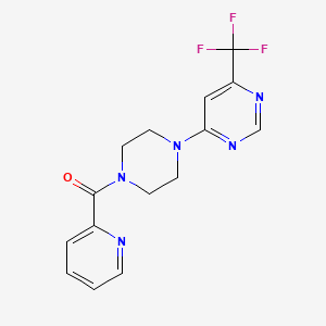 Pyridin-2-yl(4-(6-(trifluoromethyl)pyrimidin-4-yl)piperazin-1-yl)methanone