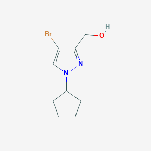 (4-Bromo-1-cyclopentyl-1H-pyrazol-3-yl)methanol