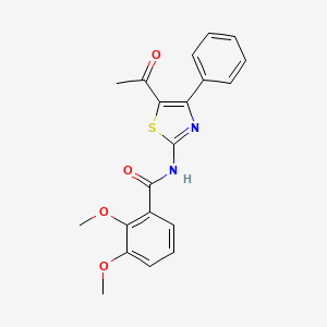 N-(5-acetyl-4-phenyl-1,3-thiazol-2-yl)-2,3-dimethoxybenzamide