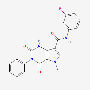 N-(3-fluorophenyl)-5-methyl-2,4-dioxo-3-phenyl-2,3,4,5-tetrahydro-1H-pyrrolo[3,2-d]pyrimidine-7-carboxamide