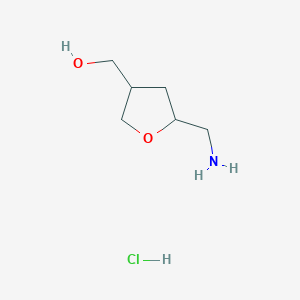 [5-(Aminomethyl)oxolan-3-yl]methanol;hydrochloride