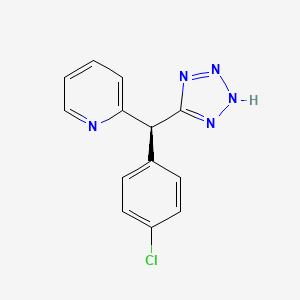 molecular formula C13H10ClN5 B2689378 2-[(S)-(4-chlorophenyl)(1H-1,2,3,4-tetrazol-5-yl)methyl]pyridine CAS No. 2085690-59-9