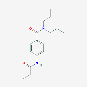 molecular formula C16H24N2O2 B268938 4-(propanoylamino)-N,N-dipropylbenzamide 