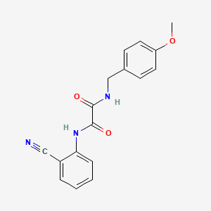 molecular formula C17H15N3O3 B2689383 N1-(2-cyanophenyl)-N2-(4-methoxybenzyl)oxalamide CAS No. 898349-98-9