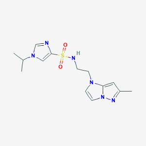 1-isopropyl-N-(2-(6-methyl-1H-imidazo[1,2-b]pyrazol-1-yl)ethyl)-1H-imidazole-4-sulfonamide