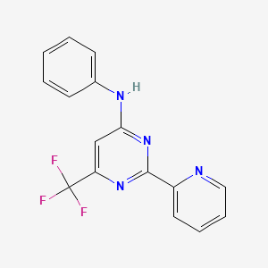 N-phenyl-2-(2-pyridinyl)-6-(trifluoromethyl)-4-pyrimidinamine