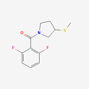 molecular formula C12H13F2NOS B2689401 (2,6-Difluorophenyl)(3-(methylthio)pyrrolidin-1-yl)methanone CAS No. 1798674-82-4