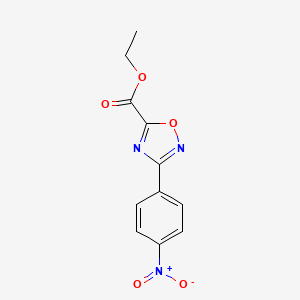 Ethyl 3-(4-nitrophenyl)-1,2,4-oxadiazole-5-carboxylate