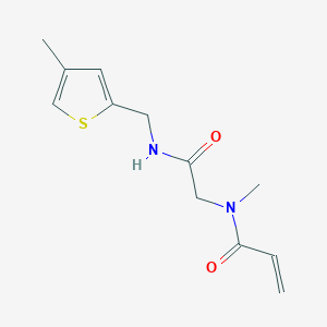 N-Methyl-N-[2-[(4-methylthiophen-2-yl)methylamino]-2-oxoethyl]prop-2-enamide