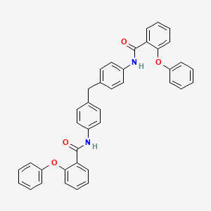 molecular formula C39H30N2O4 B2689412 N,N'-(methylenebis(4,1-phenylene))bis(2-phenoxybenzamide) CAS No. 330676-97-6