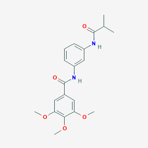 molecular formula C20H24N2O5 B268943 N-[3-(isobutyrylamino)phenyl]-3,4,5-trimethoxybenzamide 