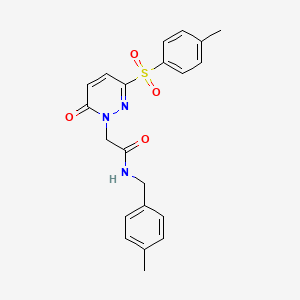 molecular formula C21H21N3O4S B2689430 N-(4-甲基苯乙基)-2-(6-氧代-3-对甲苯基吡啶-1(6H)-基)乙酰胺 CAS No. 1286702-68-8