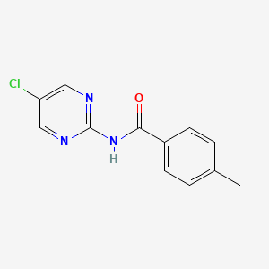molecular formula C12H10ClN3O B2689443 N-(5-氯嘧啶-2-基)-4-甲基苯甲酰胺 CAS No. 120821-48-9