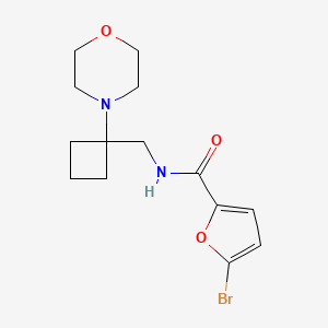 molecular formula C14H19BrN2O3 B2689451 5-Bromo-N-[(1-morpholin-4-ylcyclobutyl)methyl]furan-2-carboxamide CAS No. 2380144-49-8