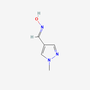 molecular formula C5H7N3O B2689460 (Hydroxyimino)(1-methylpyrazol-4-yl)methane CAS No. 42849-80-9