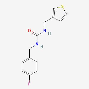 molecular formula C13H13FN2OS B2689465 1-(4-氟苄基)-3-(噻吩-3-基甲基)脲 CAS No. 1211218-92-6