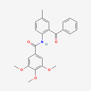 molecular formula C24H23NO5 B2689469 N-(2-benzoyl-4-methylphenyl)-3,4,5-trimethoxybenzamide CAS No. 52905-50-7