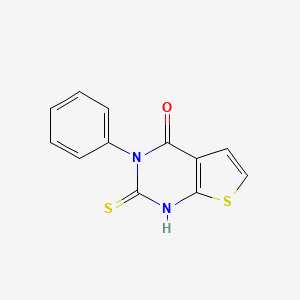 3-phenyl-2-sulfanyl-3H,4H-thieno[2,3-d]pyrimidin-4-one