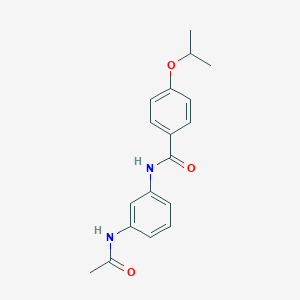 molecular formula C18H20N2O3 B268949 N-[3-(acetylamino)phenyl]-4-isopropoxybenzamide 