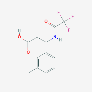 3-(3-Methylphenyl)-3-[(2,2,2-trifluoroacetyl)amino]propanoic acid