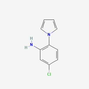 molecular formula C10H9ClN2 B2689497 5-氯-2-(1H-吡咯-1-基)苯胺 CAS No. 15814-76-3