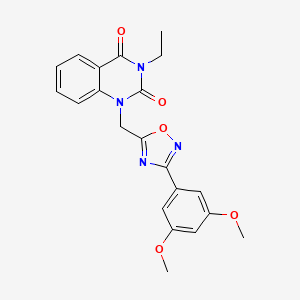 1-((3-(3,5-dimethoxyphenyl)-1,2,4-oxadiazol-5-yl)methyl)-3-ethylquinazoline-2,4(1H,3H)-dione