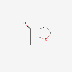 molecular formula C8H12O2 B2689509 7,7-Dimethyl-2-oxabicyclo[3.2.0]heptan-6-one CAS No. 1333624-89-7