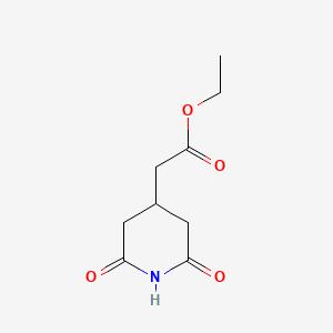 molecular formula C9H13NO4 B2689524 Ethyl 2-(2,6-dioxopiperidin-4-yl)acetate CAS No. 23763-03-3