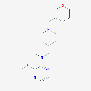 3-Methoxy-N-methyl-N-[[1-(oxan-3-ylmethyl)piperidin-4-yl]methyl]pyrazin-2-amine