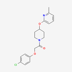 molecular formula C19H21ClN2O3 B2689529 2-(4-氯苯氧基)-1-(4-((6-甲基吡啶-2-基)氧基)哌啶-1-基)乙酮 CAS No. 1797187-41-7