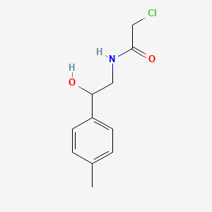 molecular formula C11H14ClNO2 B2689536 2-chloro-N-(2-hydroxy-2-(p-tolyl)ethyl)acetamide CAS No. 1195658-66-2